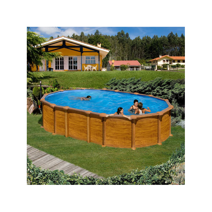 Piscine hors sol Gre® Amazonia ovale 610 x 375 x H 132 cm