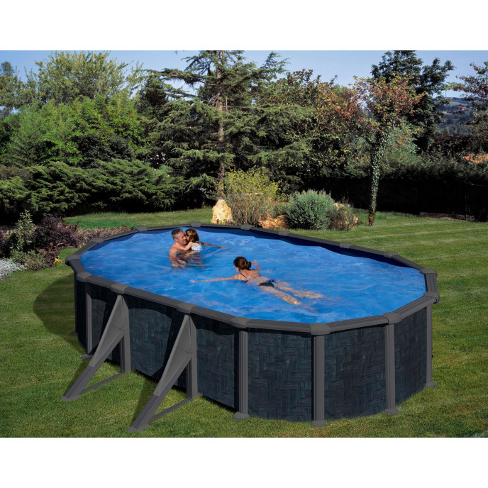 Piscine Hors Sol Acier Rattan 500 X 300 Mypiscine