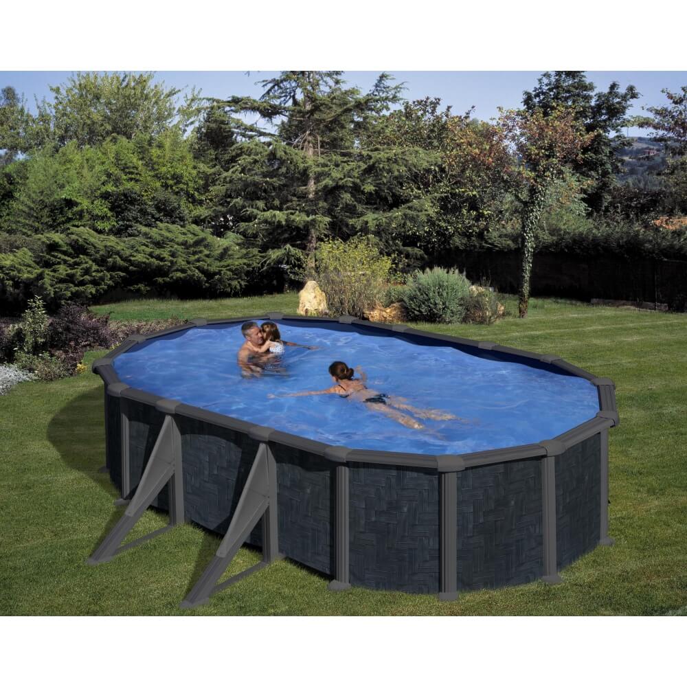 Piscine hors-sol acier Rattan 500 x 300 - MyPiscine