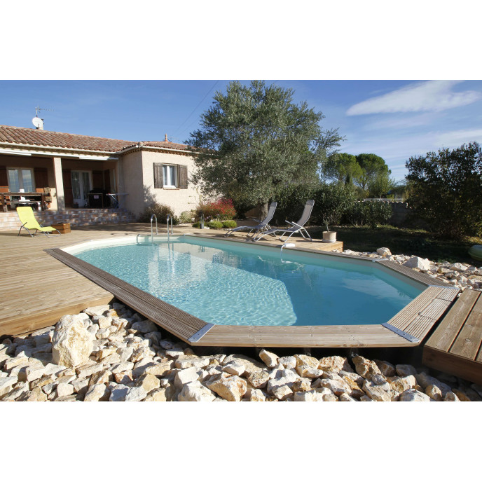 Piscine bois Azura 300 x 490 x H 120 cm