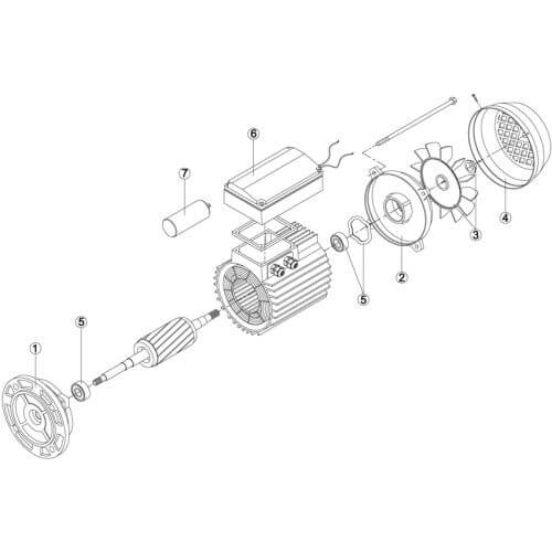 Couvercle de ventilateur M2 MEC 71 (0.50cv) Kripsol