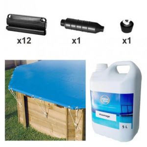 Bâche d'hivernage (hiver) pour piscine bois Océa 470x860 - Ubbink