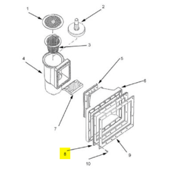 Joint skimmer bouche large - lot de 2