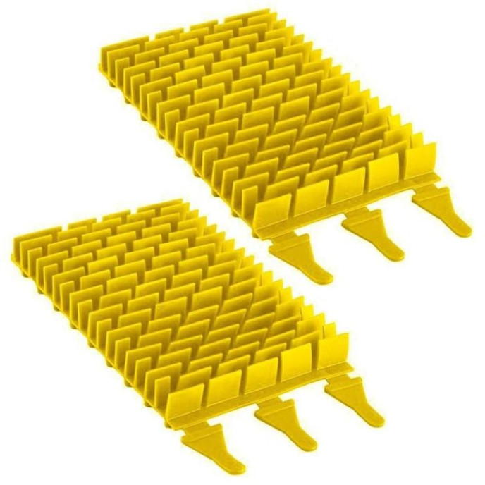 Brosses PVC courtes jaune Zodiac Vortex OV (x2)