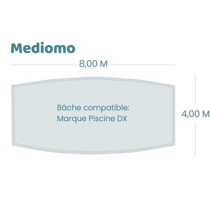 Bâche à barres pour piscine Piscines Dx