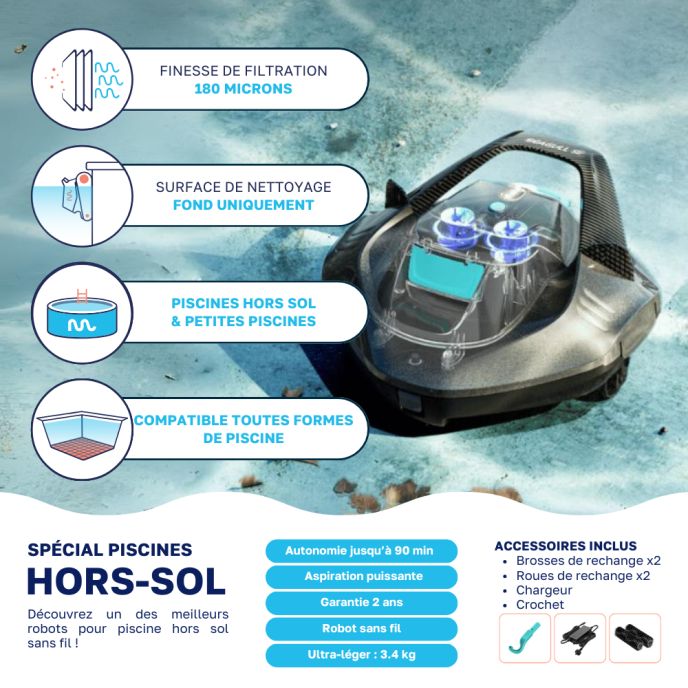 Robot piscine sans fil Aiper Scuba 800