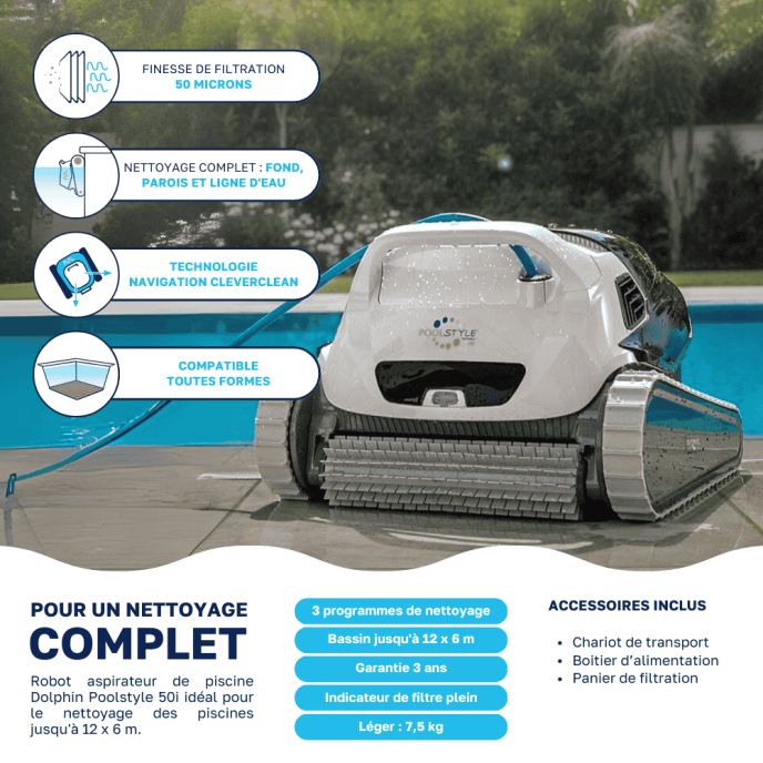 Robot piscine Dolphin Poolstyle 50i