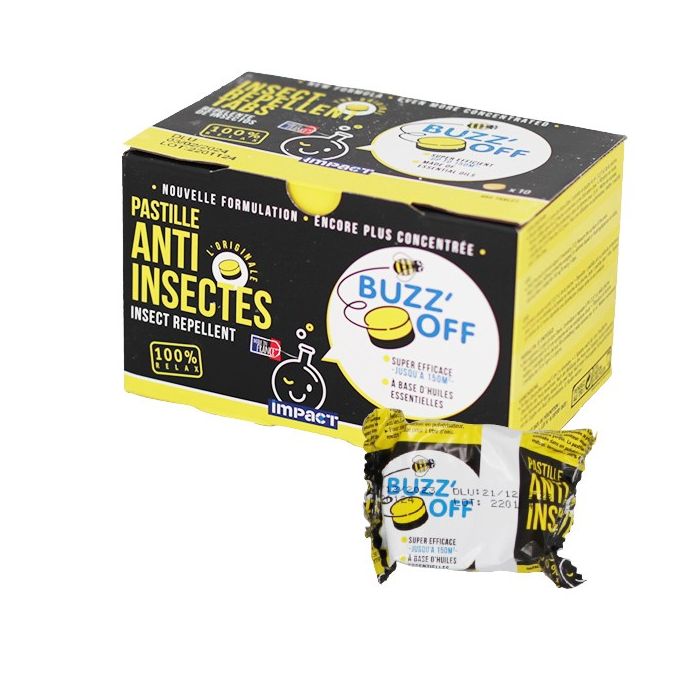 Pastille anti-insectes Impact BUZZ'OFF