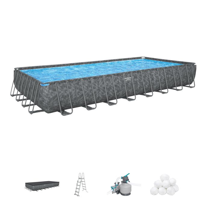 Piscine hors sol rectangulaire APX 365 9,56 x 4,88 x 1,32 m