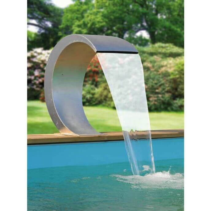 Cascade de piscine en inox - Mamba S LED