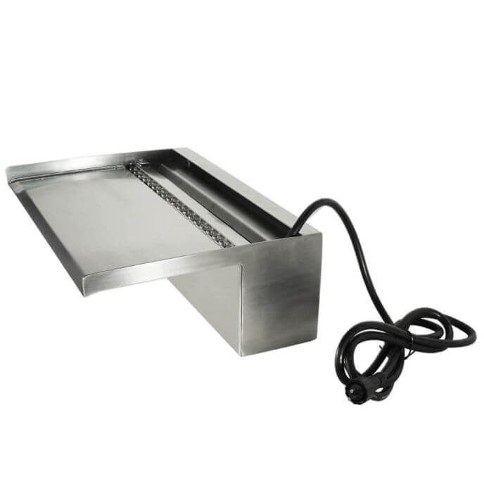 Cascade de piscine en inox - Niagara Wall 30 LED