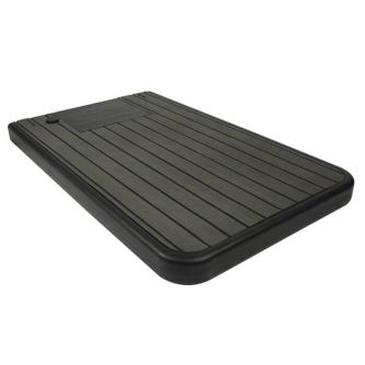 Plancher de douche Solaris en résine époxy anthracite avec réservoir