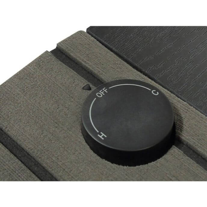 Plancher de douche Solaris en résine époxy anthracite avec réservoir