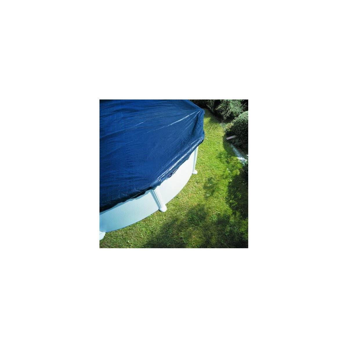 Gre CV250 - Bâche d'été pour piscine ronde de 240 cm de diamètre, couleur  bleue