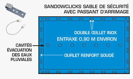 bache hivernage securite piscine hors sol