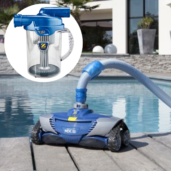 robot piscine hydraulique Zodiac mx8 piege a feuilles